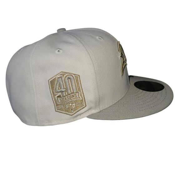 Tampa Bay Buccaneers New Era 59FIFTY Cap - Cream & Gold - Size 7 5/8 - Picture 5 of 9